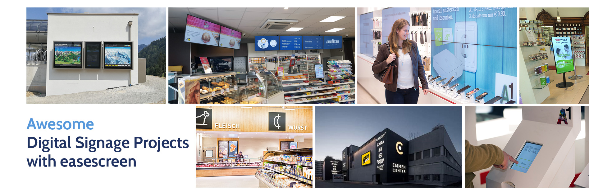 Digital Signage projects - easescreen